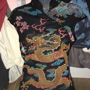 Designed See-Through Shirt Size Medium